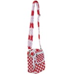 Christmas Snowflakes Background Pattern Shoulder Strap Belt Bag