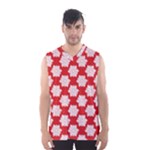 Christmas Snowflakes Background Pattern Men s Basketball Tank Top