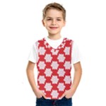 Christmas Snowflakes Background Pattern Kids  Basketball Tank Top