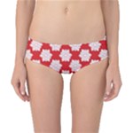 Christmas Snowflakes Background Pattern Classic Bikini Bottoms