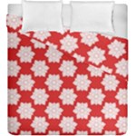 Christmas Snowflakes Background Pattern Duvet Cover Double Side (King Size)
