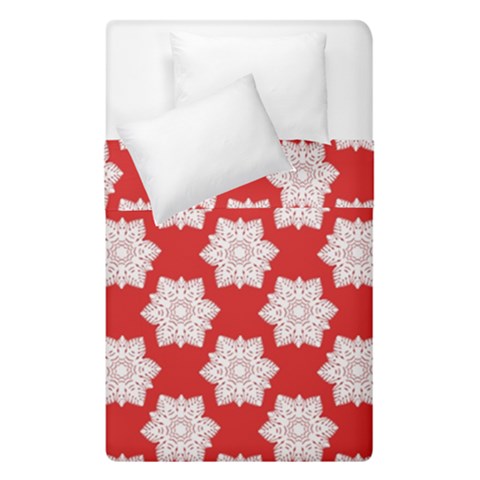 Christmas Snowflakes Background Pattern Duvet Cover Double Side (Single Size) from ArtsNow.com