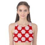 Christmas Snowflakes Background Pattern Tank Bikini Top