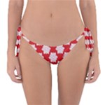 Christmas Snowflakes Background Pattern Reversible Bikini Bottoms