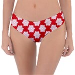 Christmas Snowflakes Background Pattern Reversible Classic Bikini Bottoms