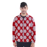 Christmas Snowflakes Background Pattern Men s Windbreaker