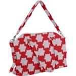 Christmas Snowflakes Background Pattern Canvas Crossbody Bag