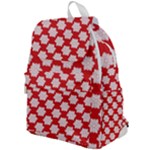 Christmas Snowflakes Background Pattern Top Flap Backpack