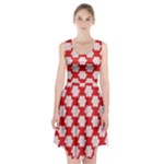 Christmas Snowflakes Background Pattern Racerback Midi Dress