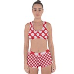 Christmas Snowflakes Background Pattern Racerback Boyleg Bikini Set