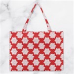 Christmas Snowflakes Background Pattern Medium Tote Bag