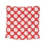 Christmas Snowflakes Background Pattern Square Tapestry (Small)