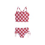 Christmas Snowflakes Background Pattern Girls  Tankini Swimsuit
