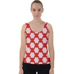 Christmas Snowflakes Background Pattern Velvet Tank Top