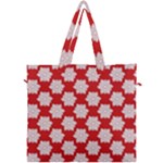 Christmas Snowflakes Background Pattern Canvas Travel Bag