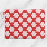 Christmas Snowflakes Background Pattern Canvas Cosmetic Bag (XXL)