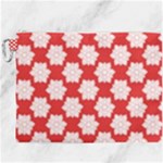 Christmas Snowflakes Background Pattern Canvas Cosmetic Bag (XXXL)
