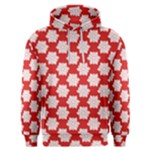 Christmas Snowflakes Background Pattern Men s Overhead Hoodie