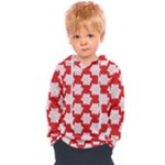 Christmas Snowflakes Background Pattern Kids  Overhead Hoodie