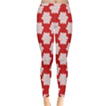 Christmas Snowflakes Background Pattern Inside Out Leggings