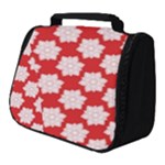 Christmas Snowflakes Background Pattern Full Print Travel Pouch (Small)