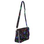 Christmas Lights Shoulder Bag with Back Zipper