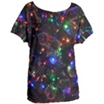 Christmas Lights Women s Oversized T-Shirt
