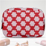 Christmas Snowflakes Background Pattern Make Up Pouch (Small)