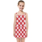 Christmas Snowflakes Background Pattern Kids  Summer Sun Dress