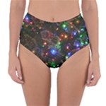 Christmas Lights Reversible High-Waist Bikini Bottoms