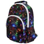 Christmas Lights Rounded Multi Pocket Backpack