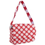 Christmas Snowflakes Background Pattern Courier Bag