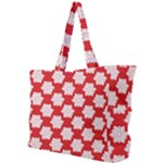 Christmas Snowflakes Background Pattern Simple Shoulder Bag
