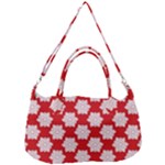 Christmas Snowflakes Background Pattern Removable Strap Handbag