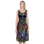 Christmas Lights Midi Sleeveless Dress