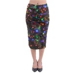 Christmas Lights Midi Pencil Skirt