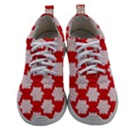 Christmas Snowflakes Background Pattern Women Athletic Shoes