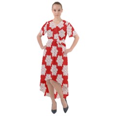 Front Wrap High Low Dress 