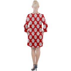 Open Neck Shift Dress 