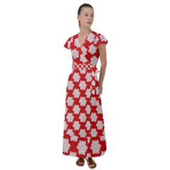 Flutter Sleeve Maxi Dress 