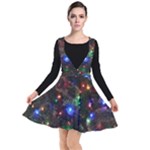 Christmas Lights Plunge Pinafore Dress