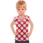 Christmas Snowflakes Background Pattern Kids  Sport Tank Top