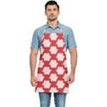 Christmas Snowflakes Background Pattern Kitchen Apron