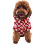 Christmas Snowflakes Background Pattern Dog Coat