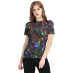 Christmas Lights Women s Short Sleeve Rash Guard