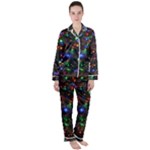 Christmas Lights Women s Long Sleeve Satin Pajamas Set	