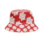Christmas Snowflakes Background Pattern Inside Out Bucket Hat