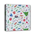 New Year Christmas Winter Pattern Mini Canvas 6  x 6  (Stretched)