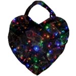 Christmas Lights Giant Heart Shaped Tote