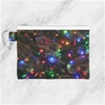 Christmas Lights Canvas Cosmetic Bag (Medium)